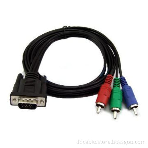 DVI to 3RCA Cable For HDTV Stereo Cable